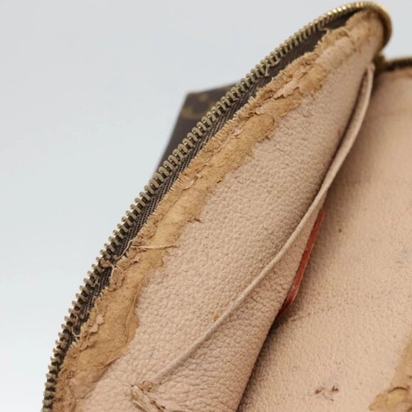 LOUIS VUITTON Monogram Pochette Cosmetic PM Cosmetic Pouch M47515 LV Auth BD1941 - Picture 9 of 16